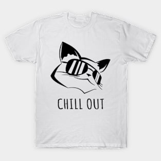 Chill out, casual cat with sunglasses T-Shirt